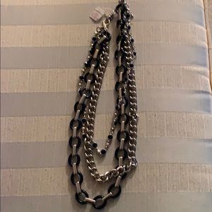 Lia Sophia NEW wayfarer necklace NAVY 18-21”